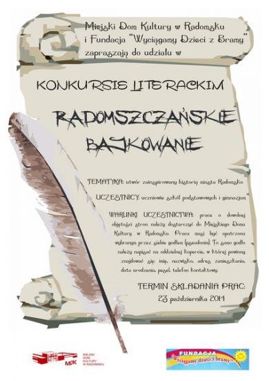 RADOMSZCZAŃSKIE BAJKOWANIE - KONKURS